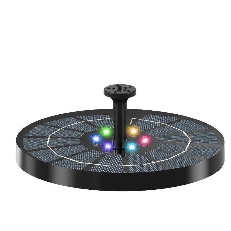 Floating Solar Fountain: Add elegant movement and colorful night lights to your patio using only the sun. 🌟