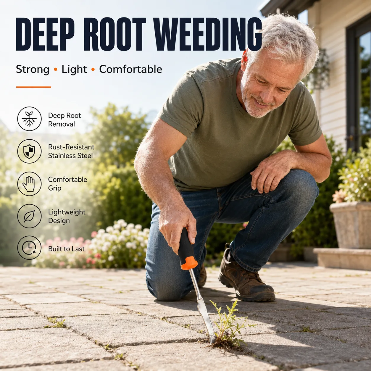 🌿 Patio Crack Weeding Tool