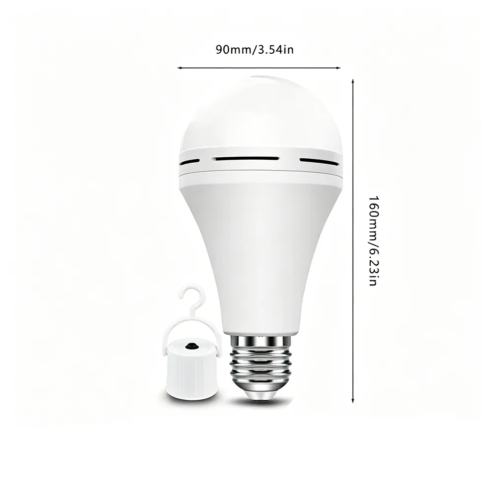 💡🔋Rechargeable Emergency Light Bulb with Backup Power