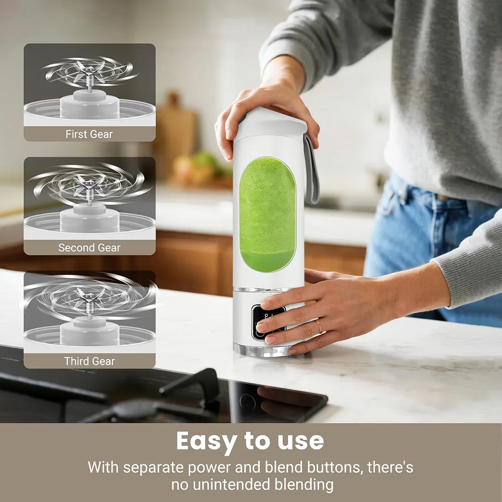 ⚡ Portable Blender Bottle – USB Rechargeable Smoothie Maker for Fresh Drinks Anytime, Anywhere 🥤