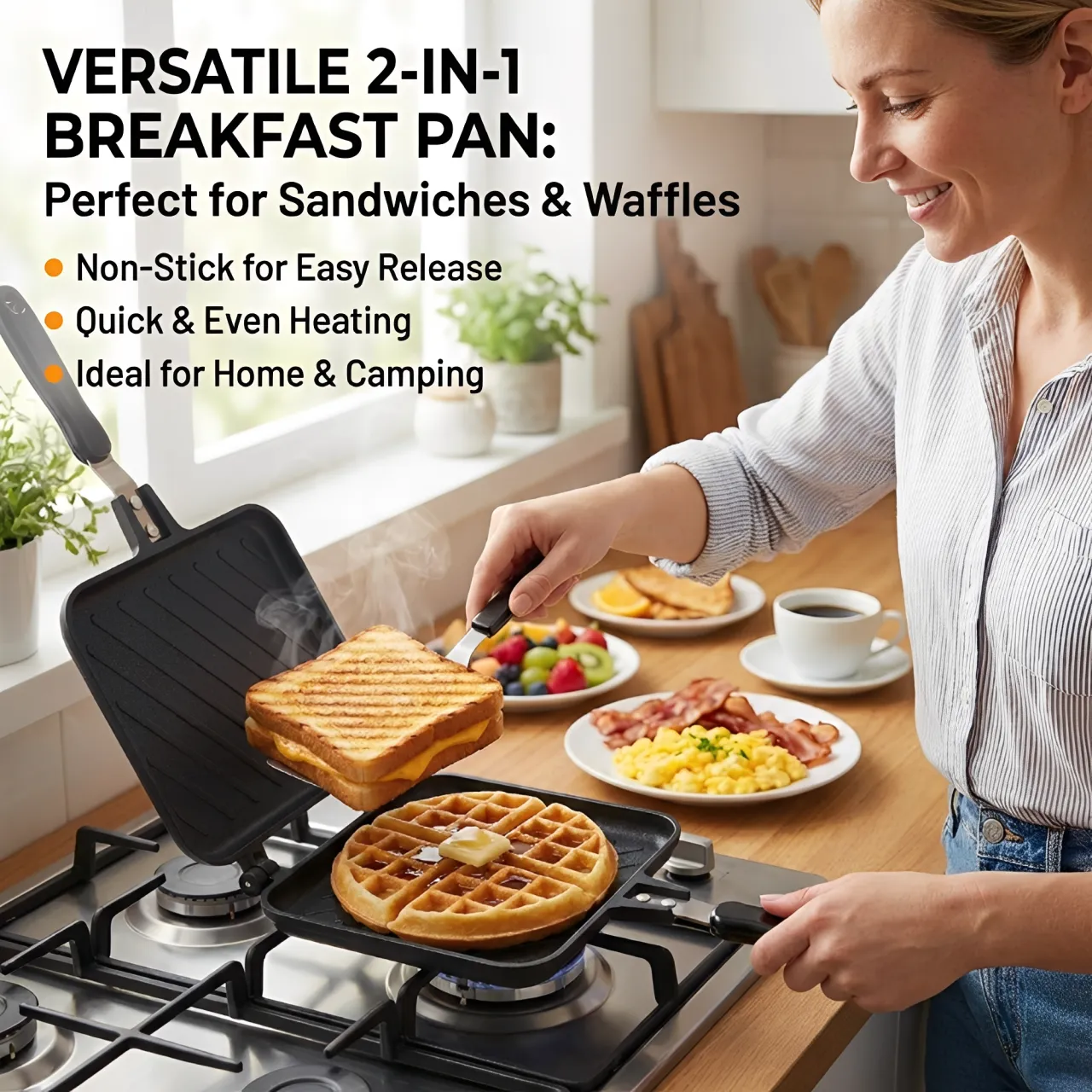 🥪 Stovetop Sandwich Maker Pan