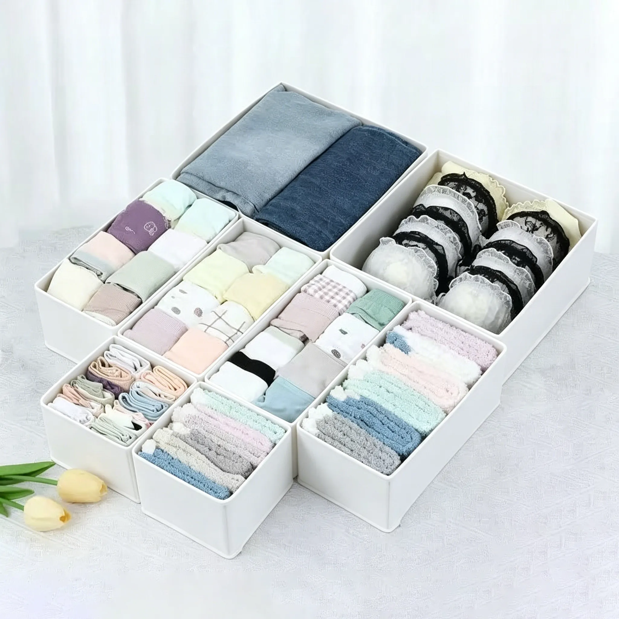 🧺 Foldable Fabric Storage Basket