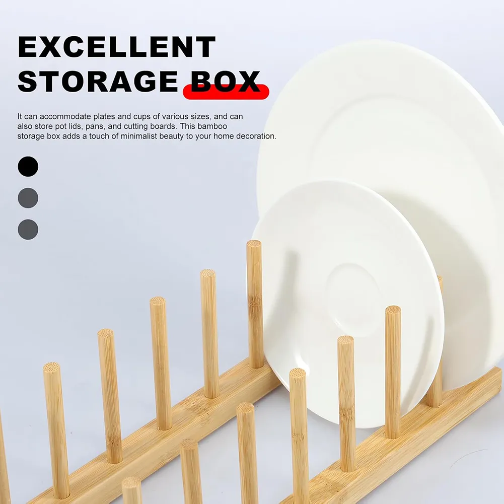 Bamboo Dish Drying Rack: Air-dry your fine china safely while freeing up valuable cabinet space. 🍽️