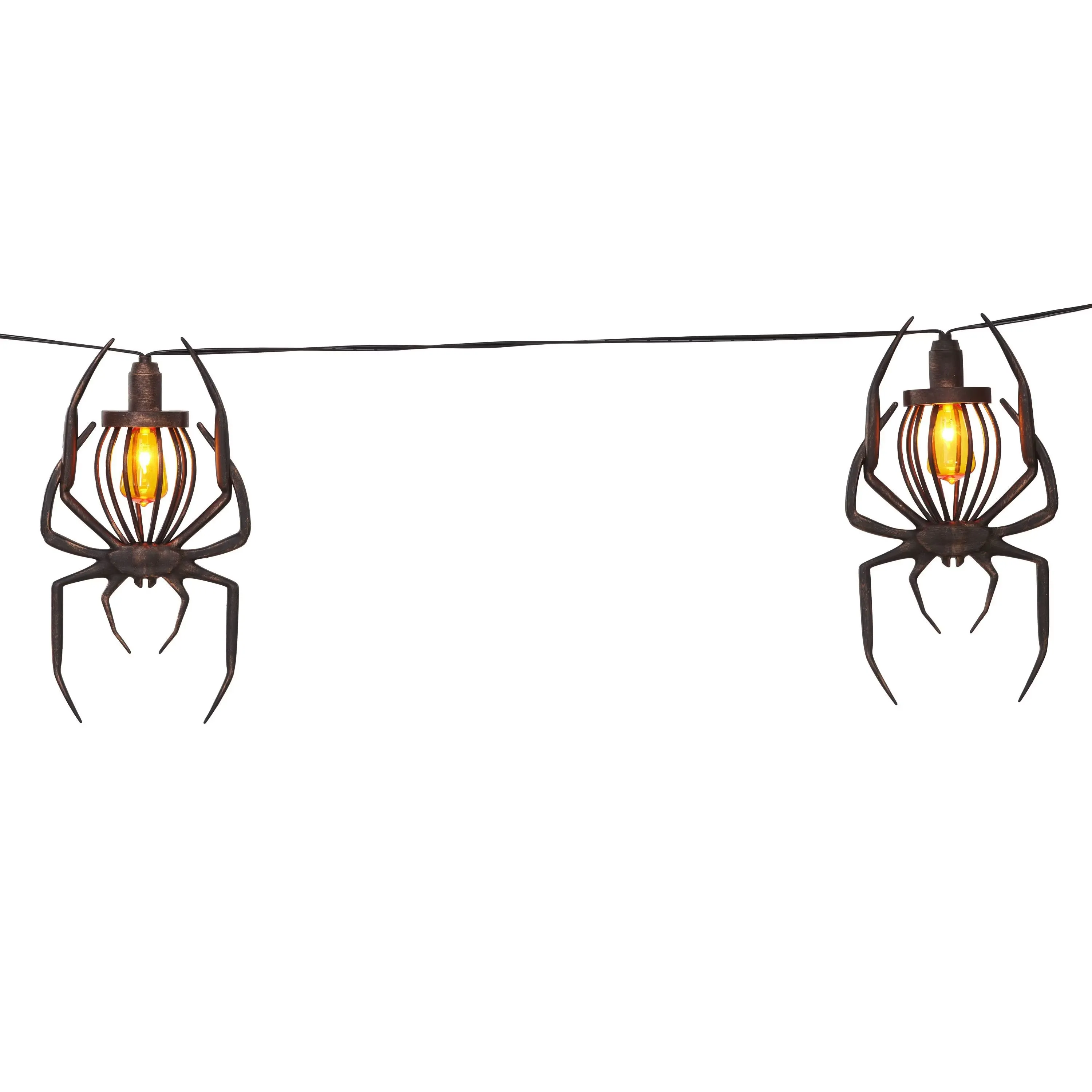 Haunting Glow Spider or Bat Halloween String Lights – Set of 5