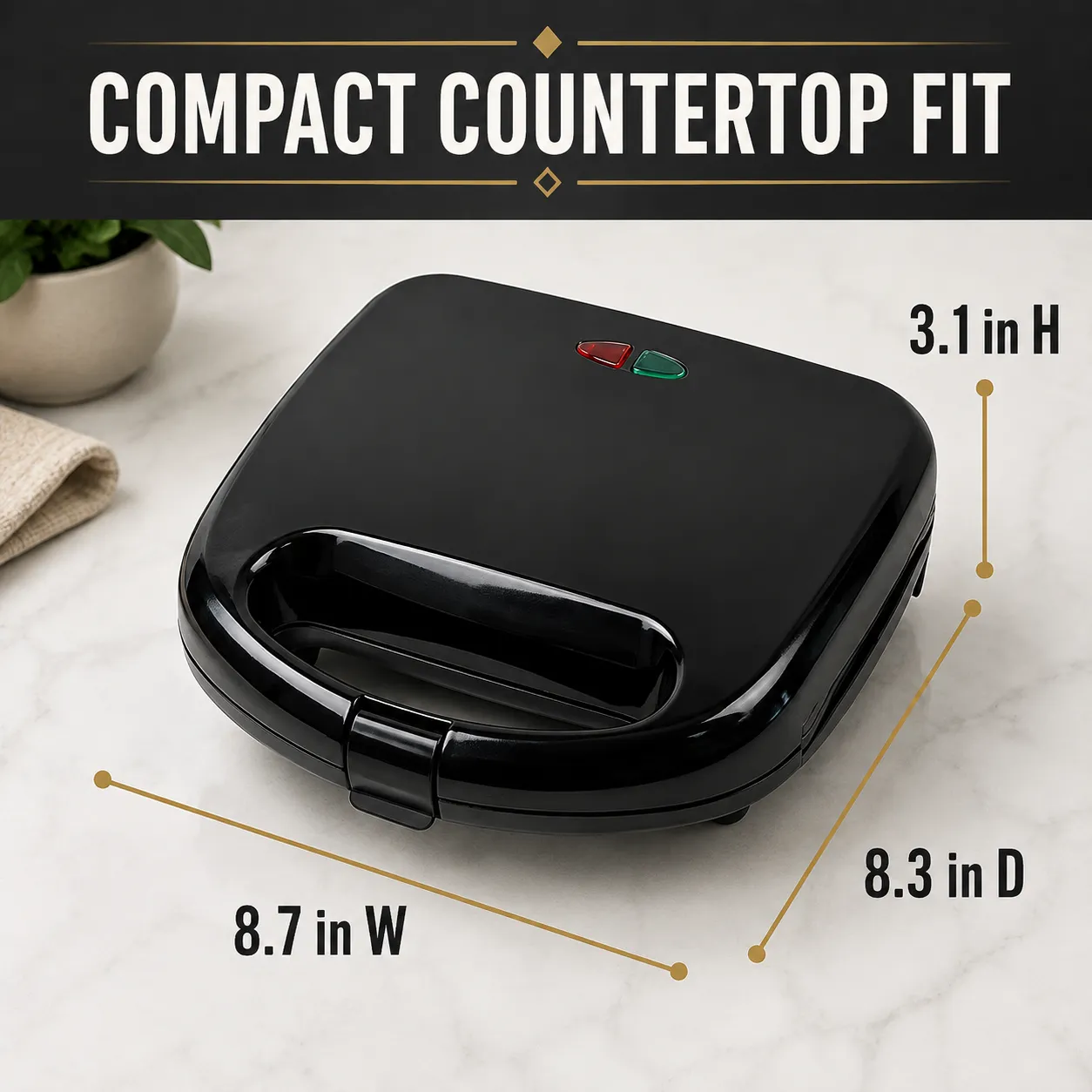 8-at-Once Mini Waffle Maker