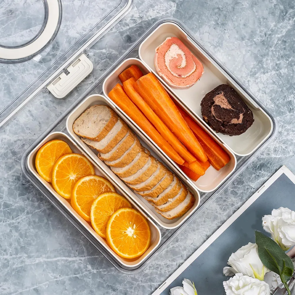 🍓 Snackle Box Container with Lid & Handle