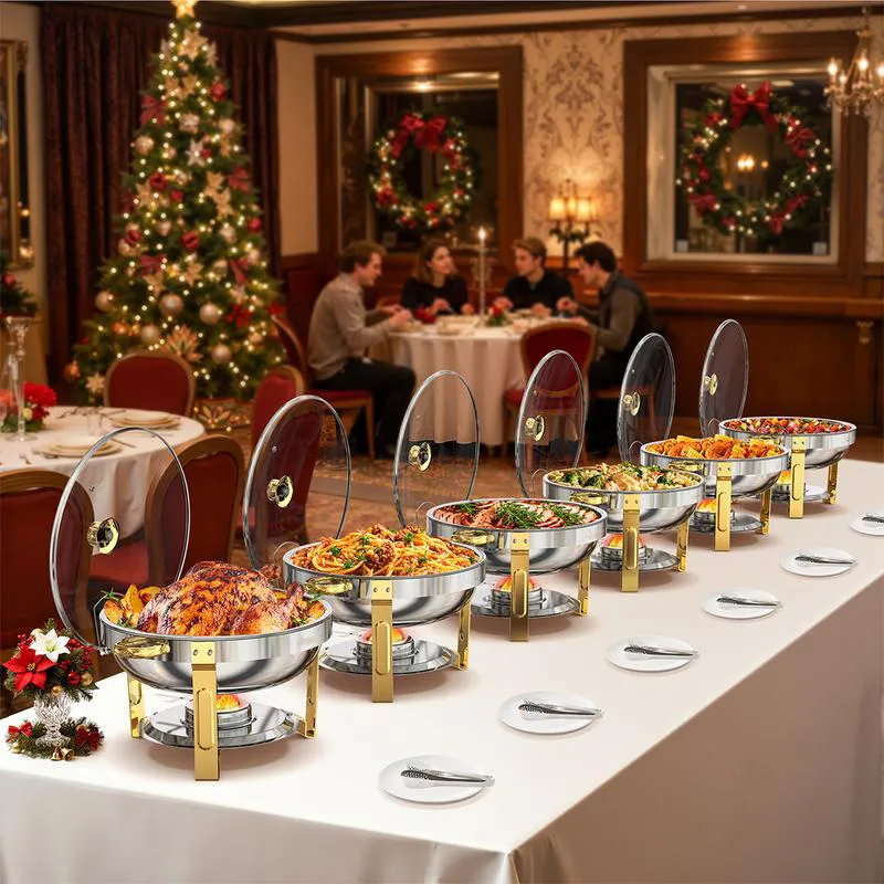 🍽️ Stainless Steel Chafing Dish Buffet Set 🔥🔥