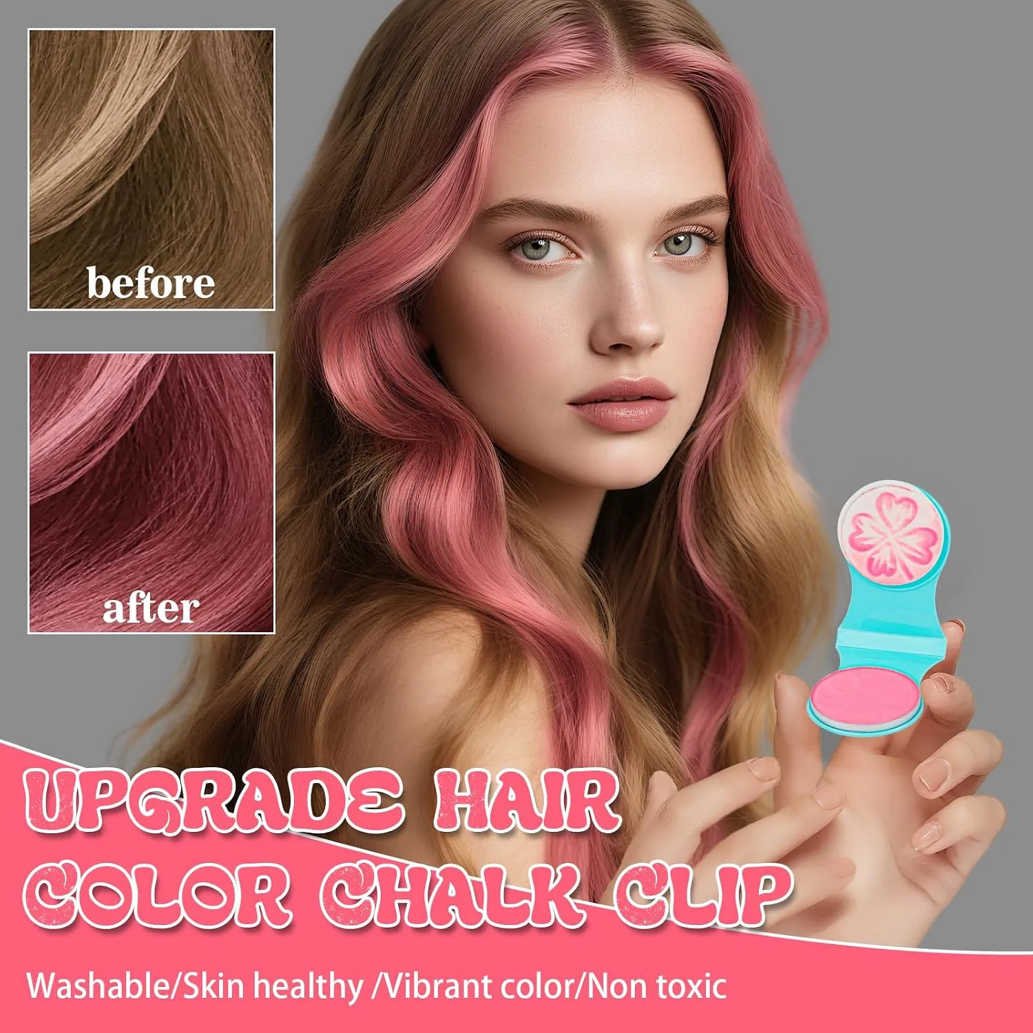 12-Color Temporary Hair Chalk Set