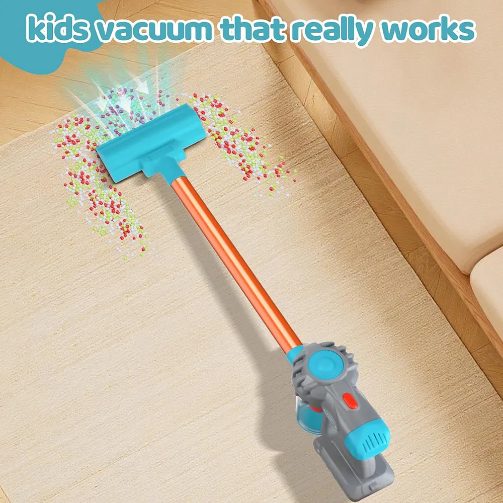 🧸3-in-1 Kids Toy Vacuum Cleaner – Realistic Cleaning Fun for Little Helpers