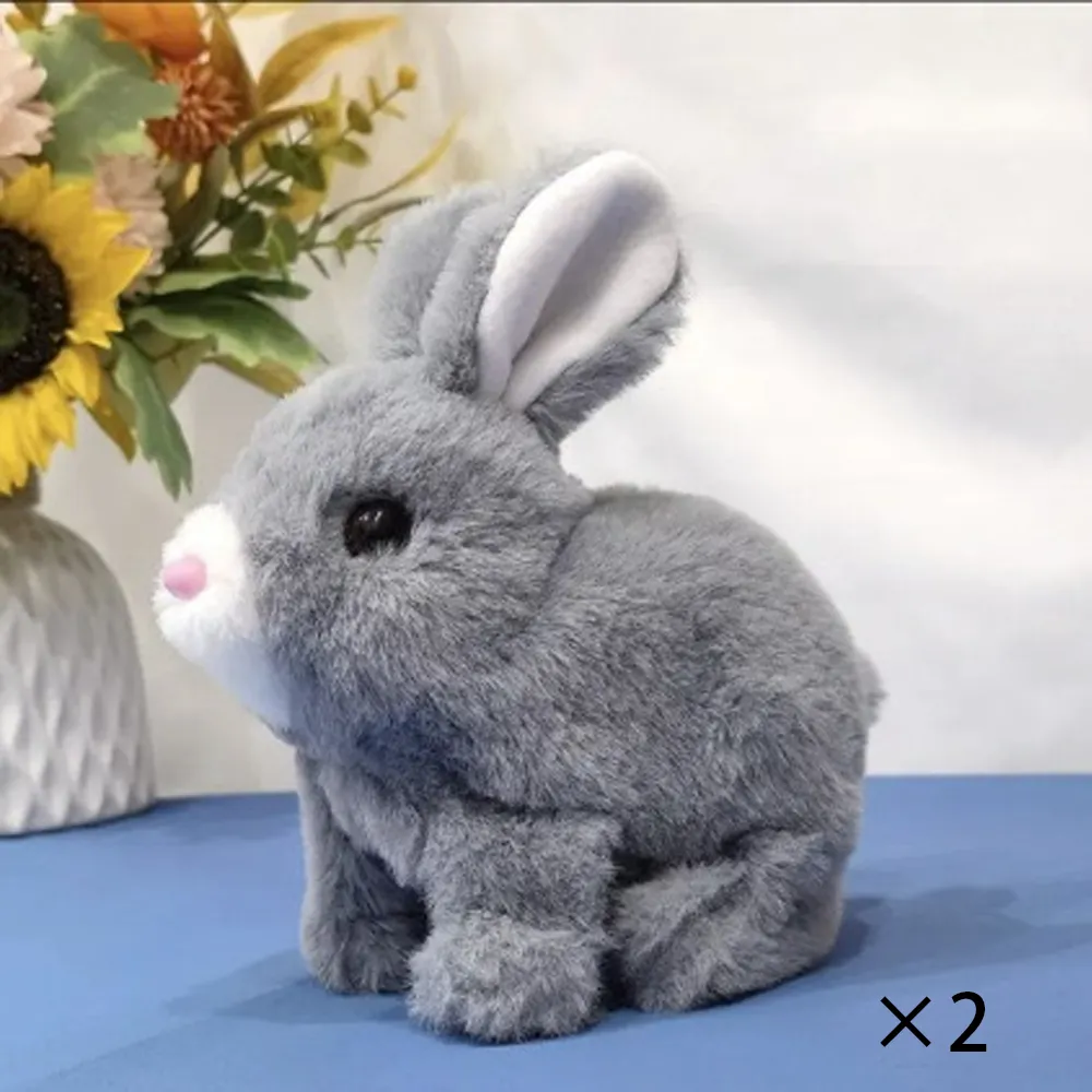 🐰 Interactive rabbit plush toy with 🎁 3D Printed Easter Bunny Egg Fidget Toy