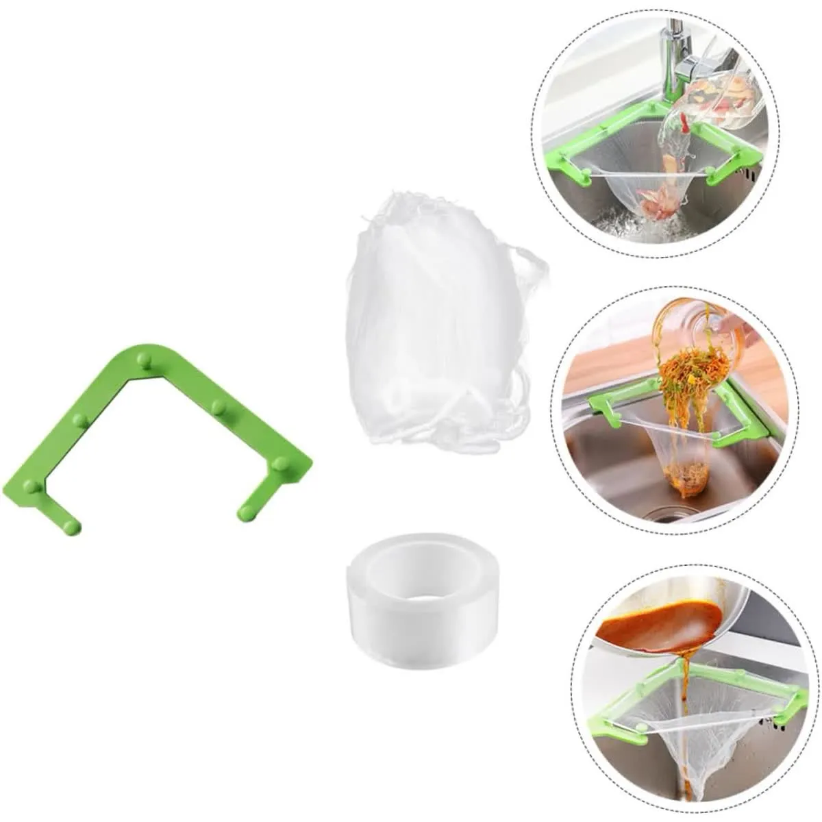 No-Mess Corner Sink Strainer Kit