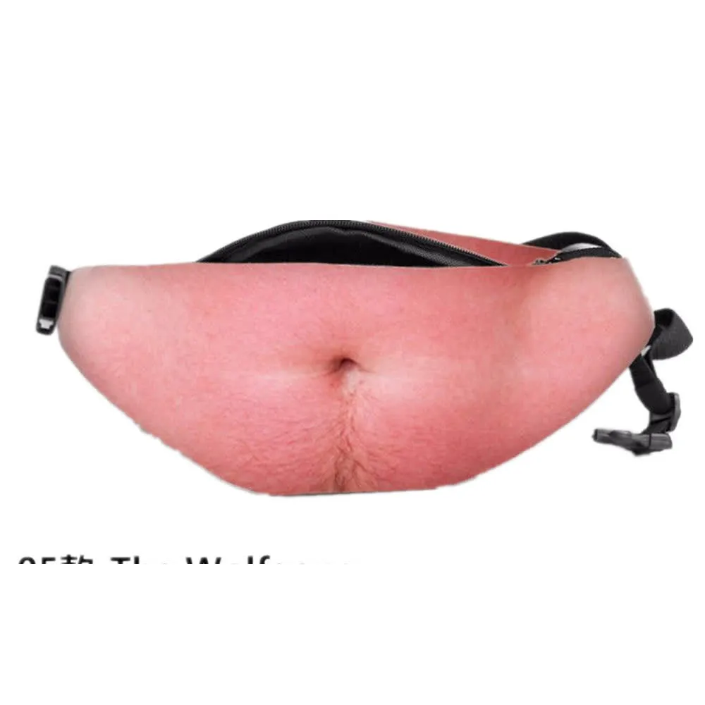 Fake Belly Waist Pack – Funny Dad Bod Fanny Pack