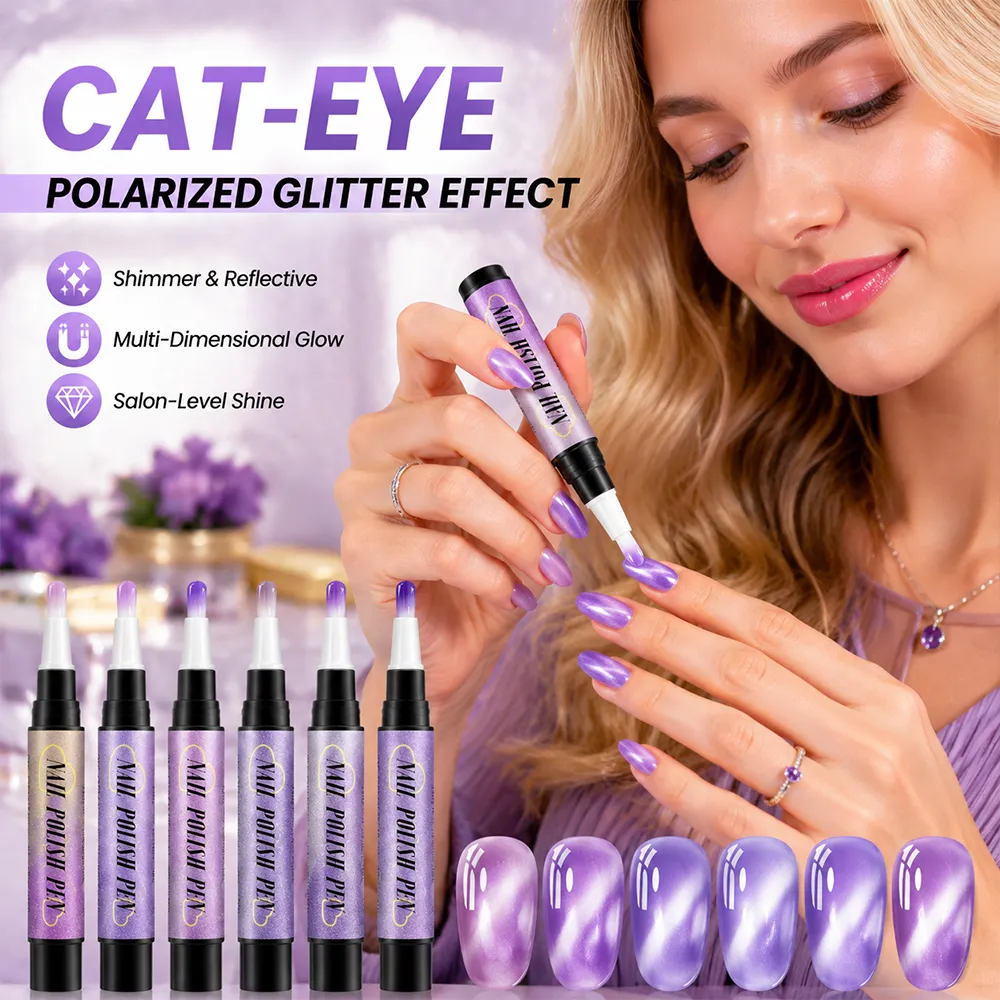 💅 6PCS One-Step Gel Nail Art Pen Set – Salon Beauty at Home