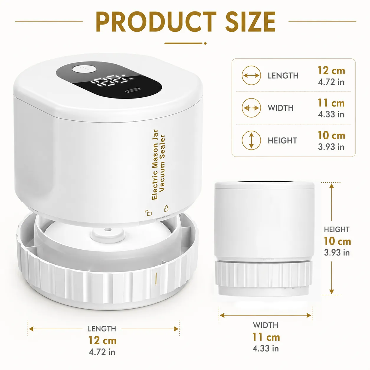 Electric Vacuum Sealer Kit for Mason Jars