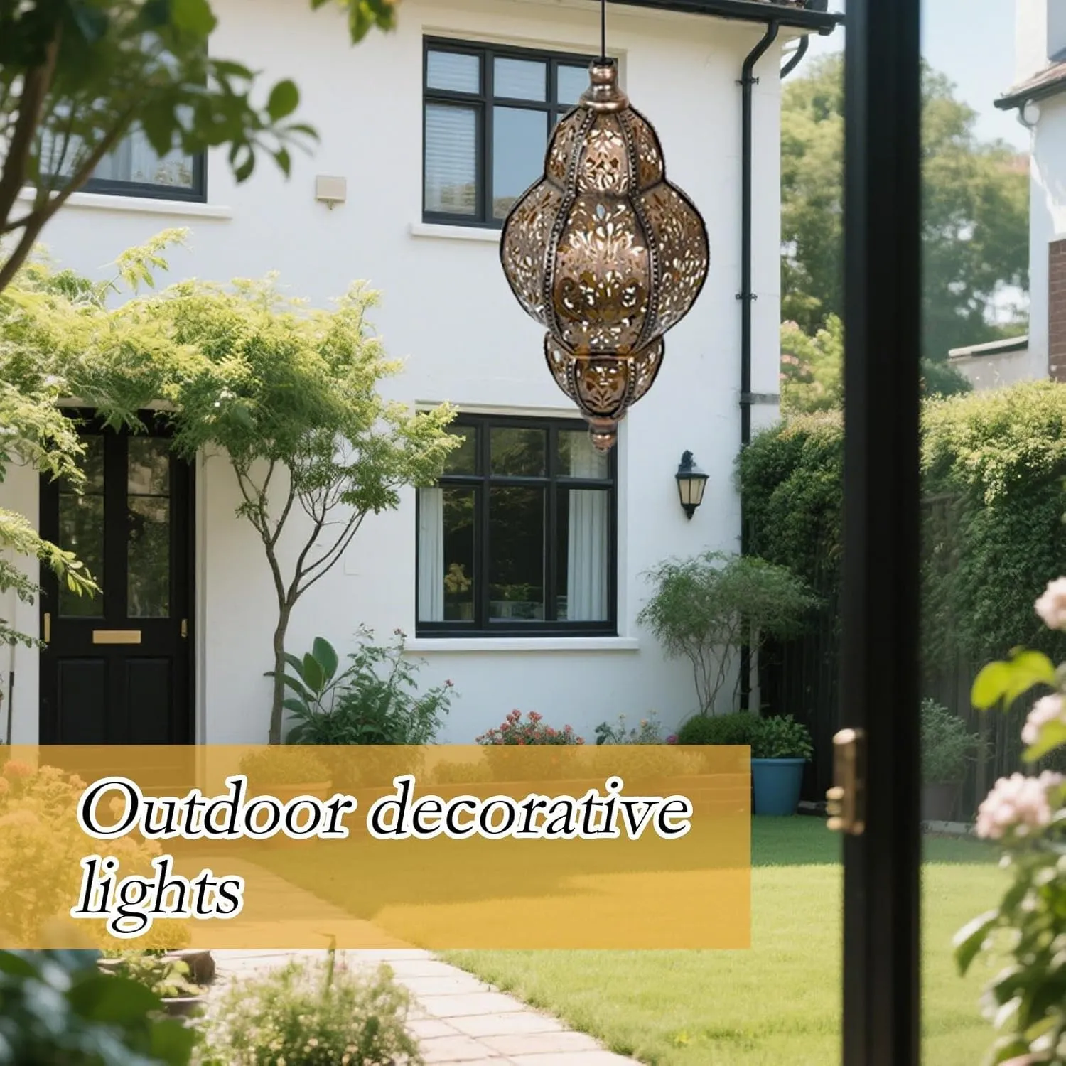 Baroque Solar Lantern: Enhance your garden’s nighttime elegance with vintage patterns that require zero wiring or maintenance. 🏺