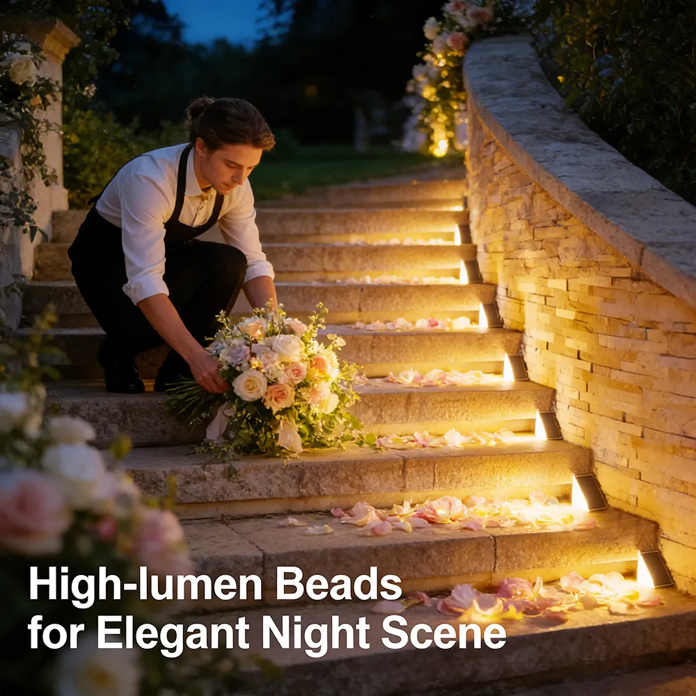 🌞 LED Solar Powered Stair Lights