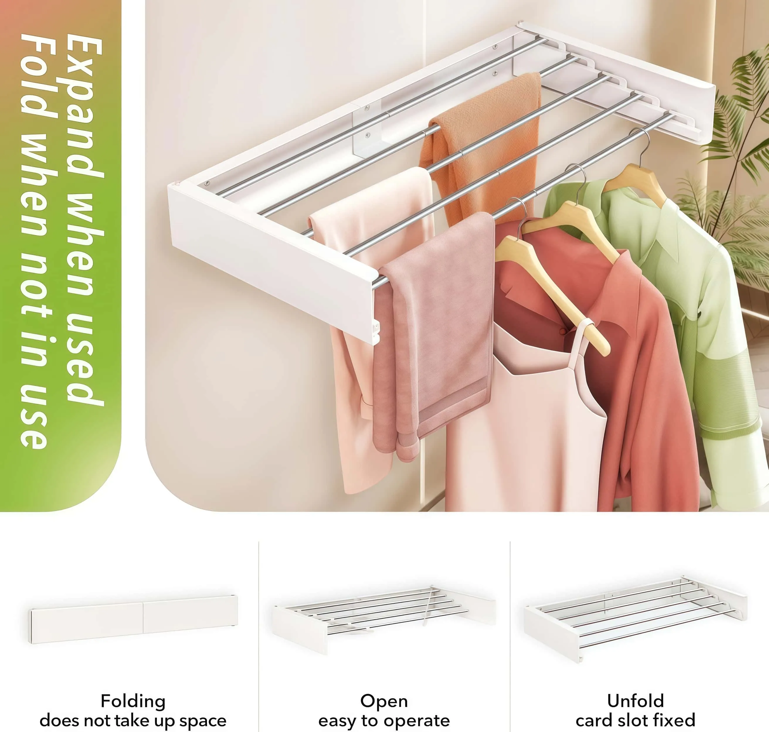 🌿 The Space-Saving Expandable Wall Dryer: Air Dry Your Laundry, Not Your Energy Bill