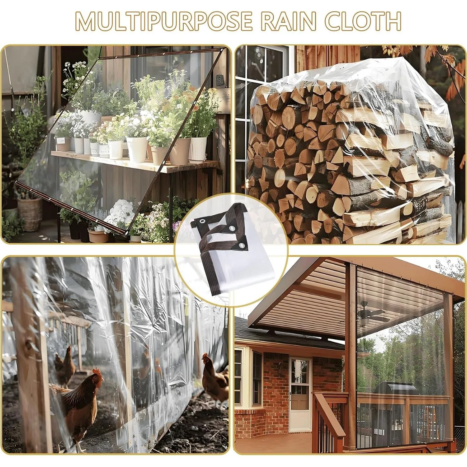 Clear-View All-Weather PE Tarp