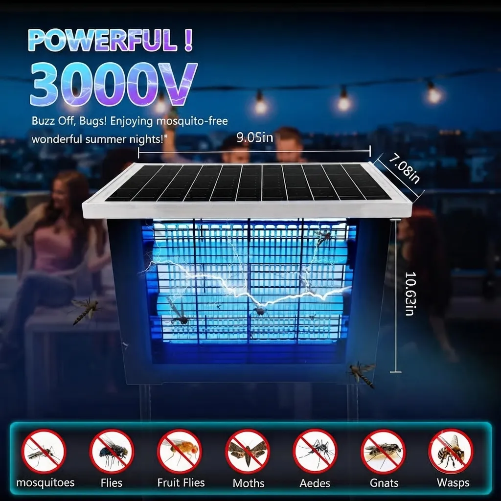 🦟 Solar Bug Zapper Outdoor