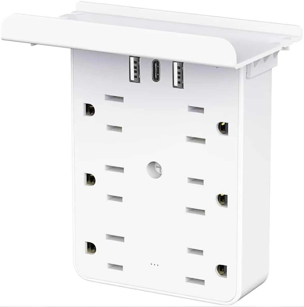 Desktop Power Strip with Panel: Hide messy cables and keep all your devices organized in one sleek hub 🔌📦