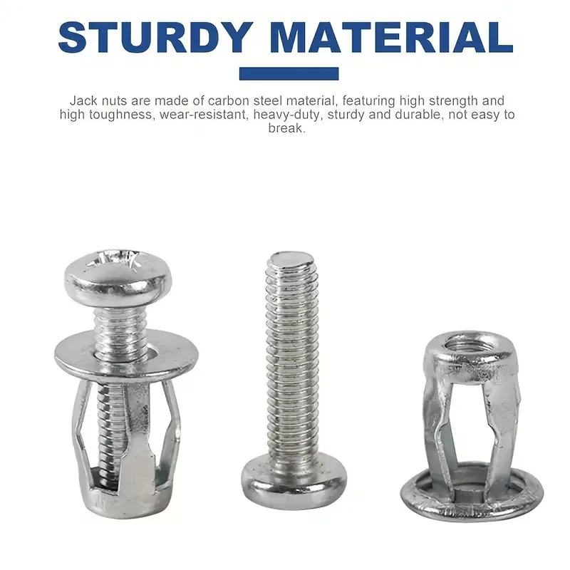 25-Piece Jack Nut Kit for Hollow Walls & Thin Metal