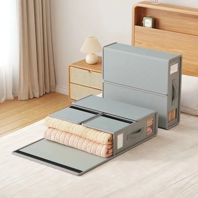 Bedding Storage Organizer: Reclaim your bedroom space with reinforced handles and clear windows that make finding your spare quilts effortless. 🏠🛌