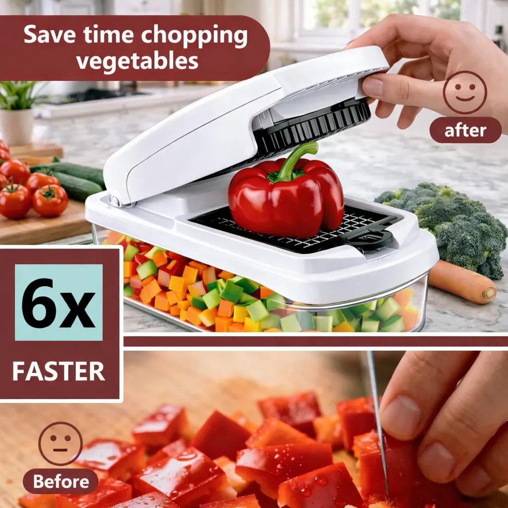🥗 15-in-1 Vegetable Chopper 🔥