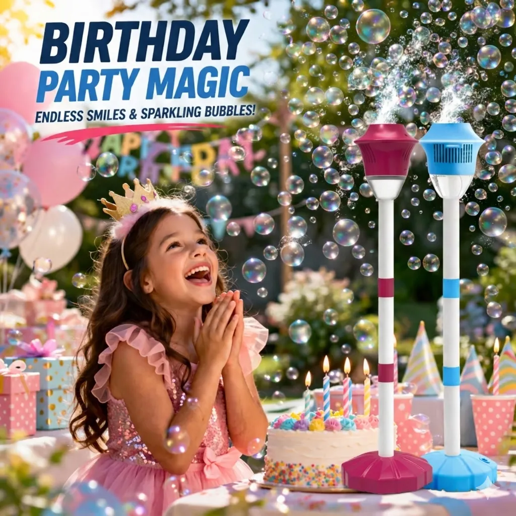 Portable Bubble Machine: Fill your backyard gatherings with thousands of bubbles to delight the grandkids instantly. 👨‍👩‍👧