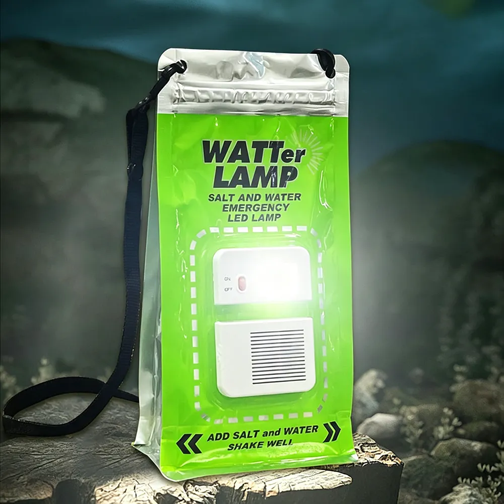 Salt Water Emergency Lamp: Lighting your home instantly with just water and salt, no batteries or charging required. 🧂💡