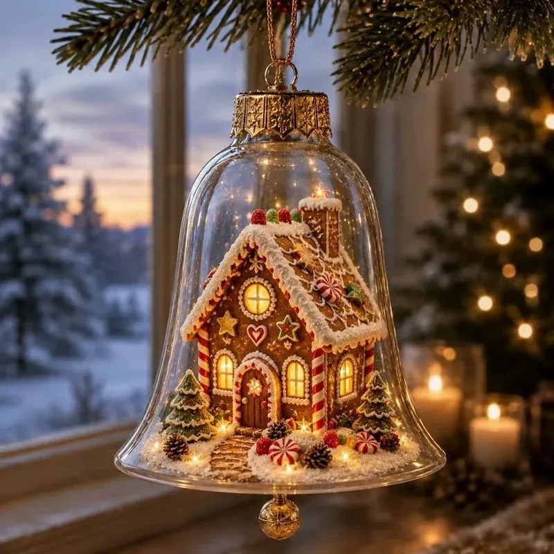 Warm-Glow Christmas Story Bell Ornament