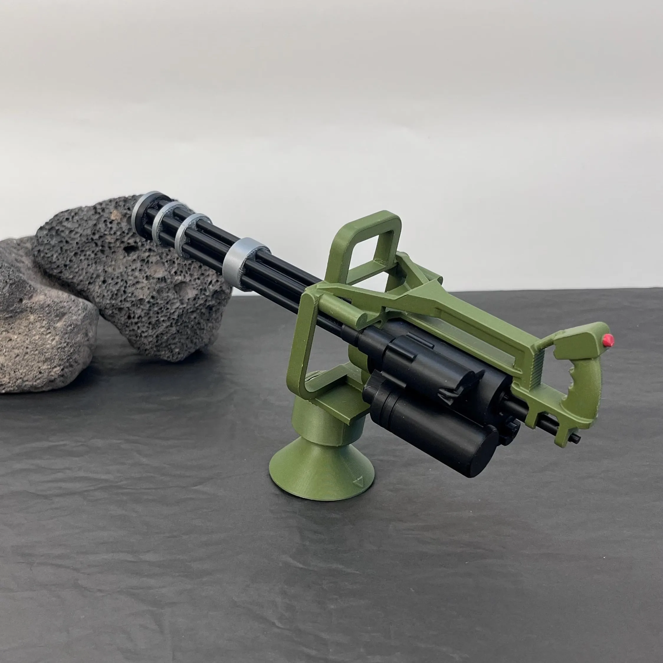 Inertia-Drift Rotating Gatling Dashboard Ornament