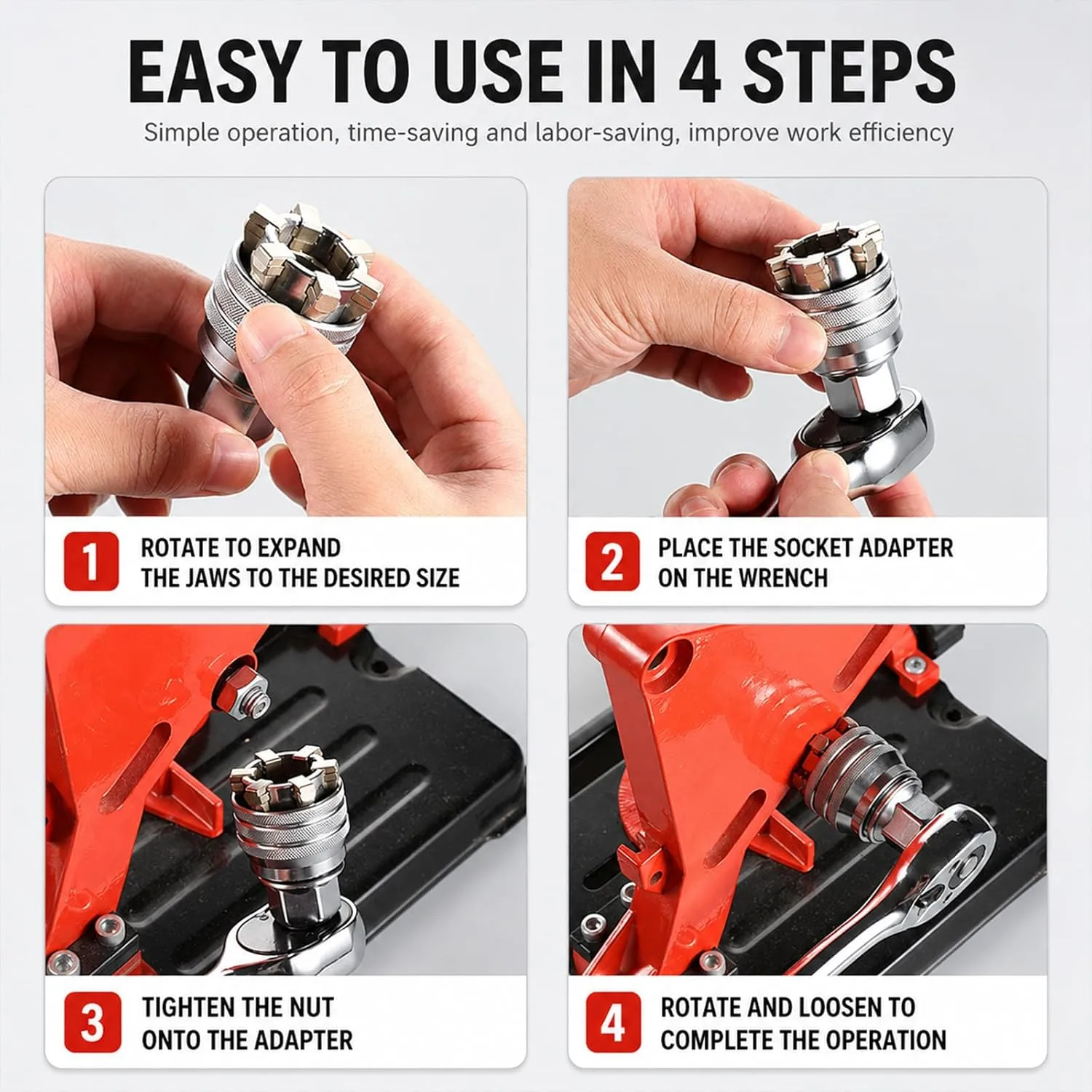 🔧 Universal Adjustable Socket Wrench