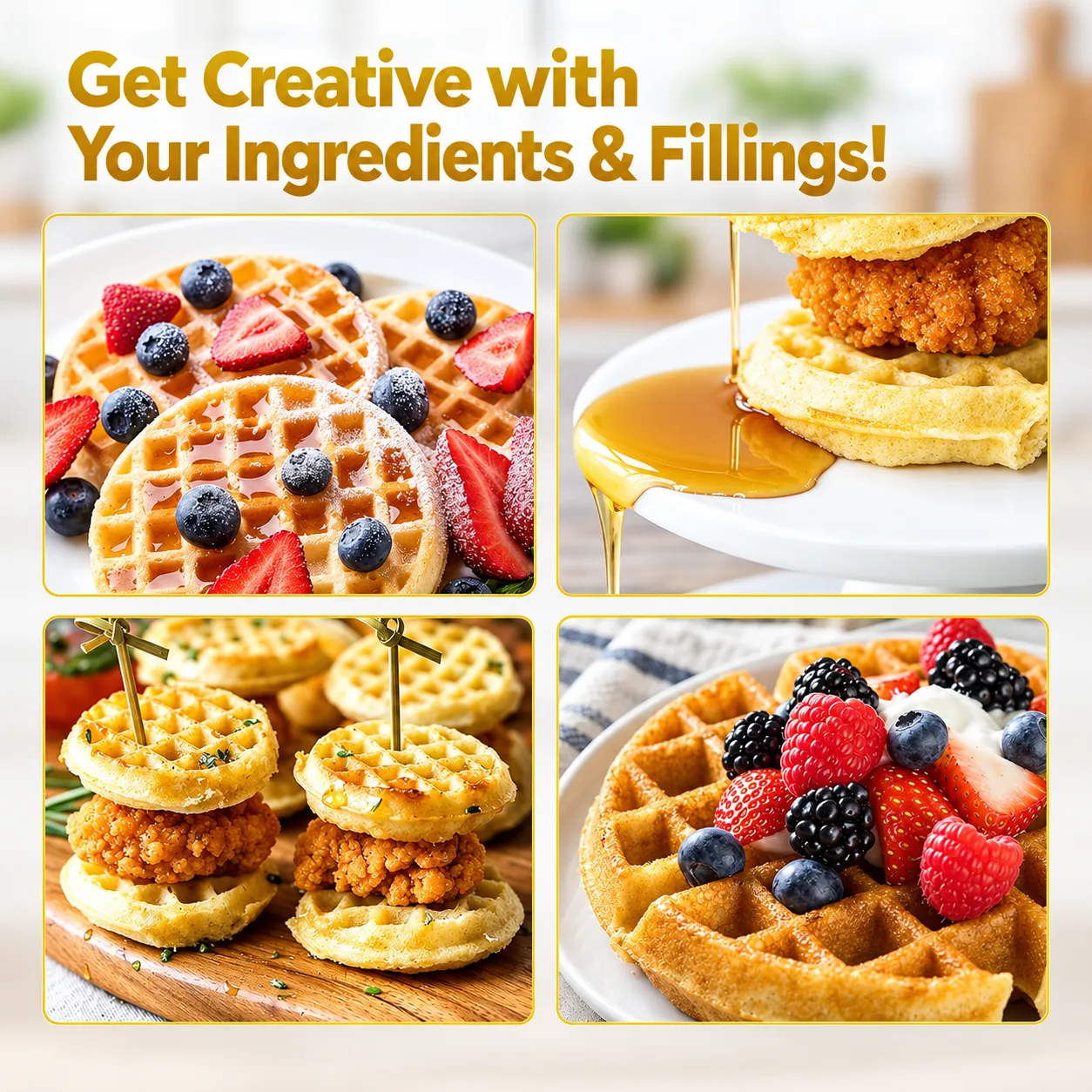 8-at-Once Mini Waffle Maker