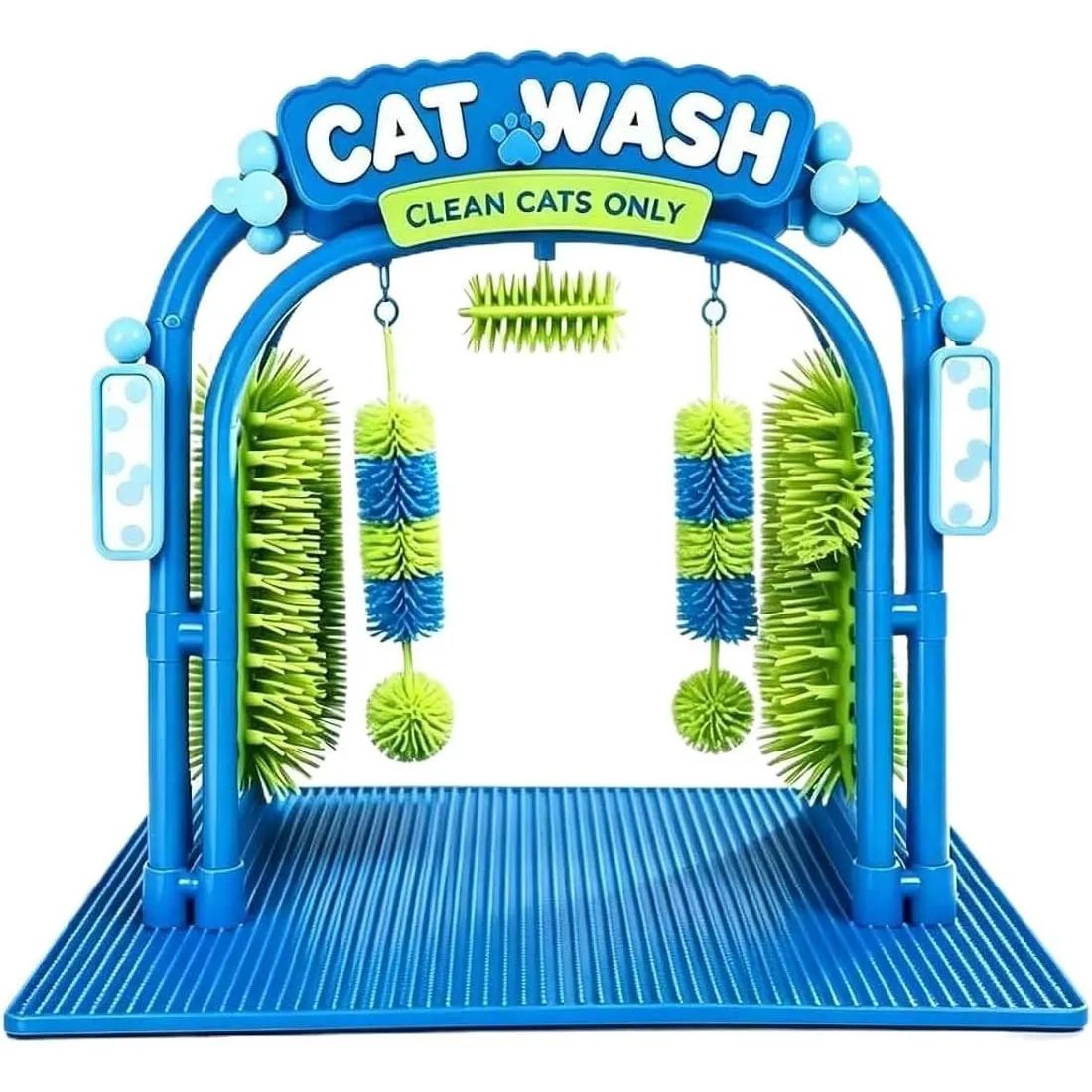 Cat Wash Self-Grooming Station – Hands-Free Brushing & Loose-Fur Catching