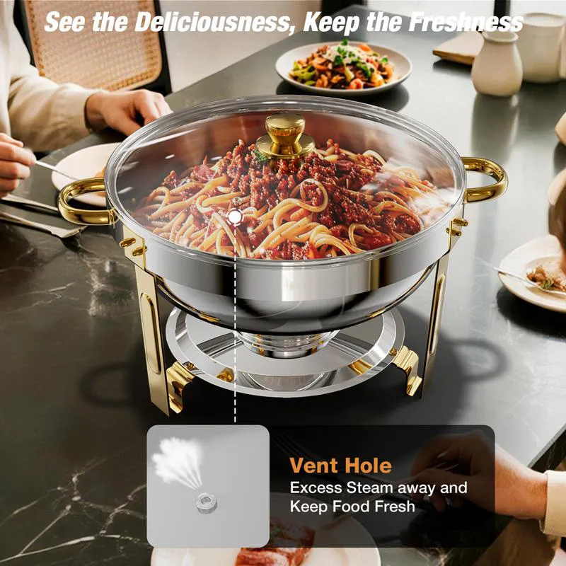 🍽️ Stainless Steel Chafing Dish Buffet Set 🔥🔥