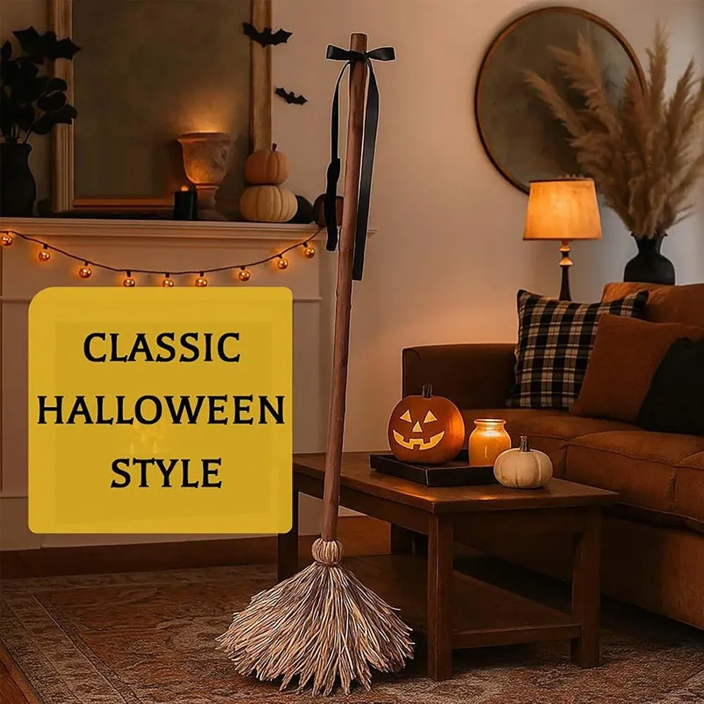 Dancing Witch Broom – Motion-Activated Halloween Prop