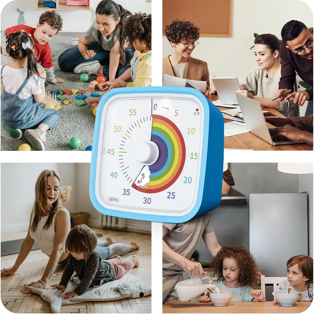 🌈 Visual Countdown Timer with Protective Case