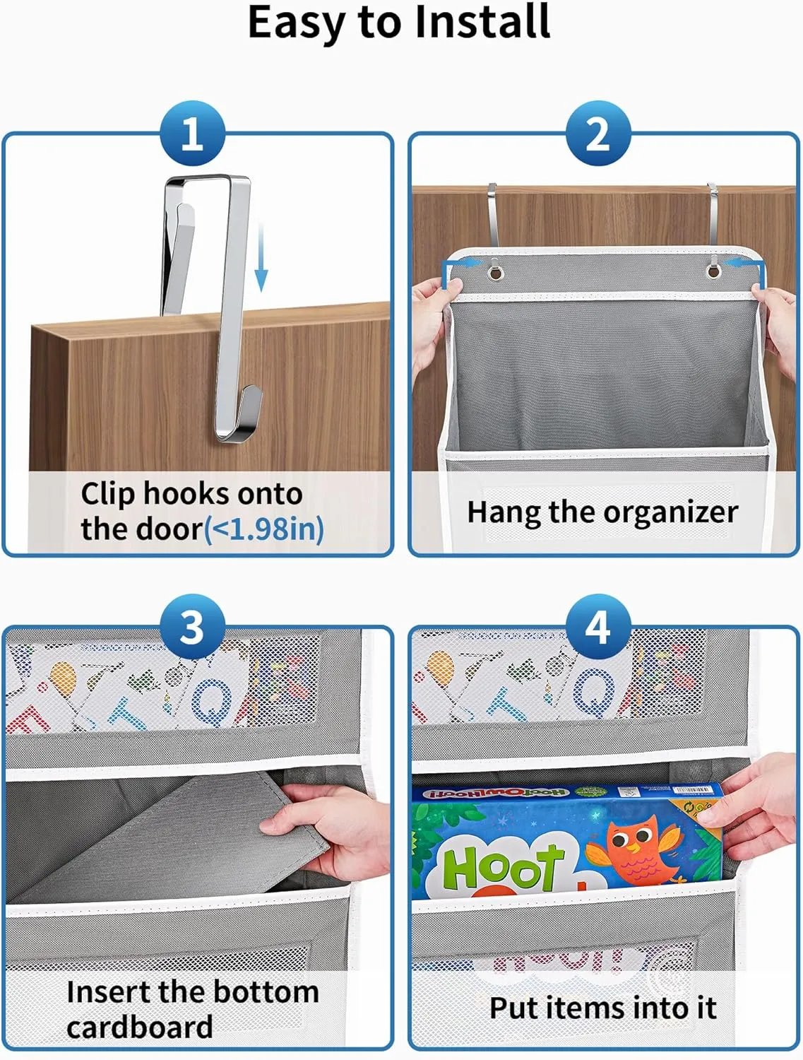 🧸Door Hanging Storage Rack - 5+5 Pockets for Everyday