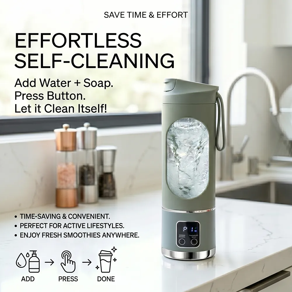 ⚡ Portable Blender Bottle – USB Rechargeable Smoothie Maker for Fresh Drinks Anytime, Anywhere 🥤