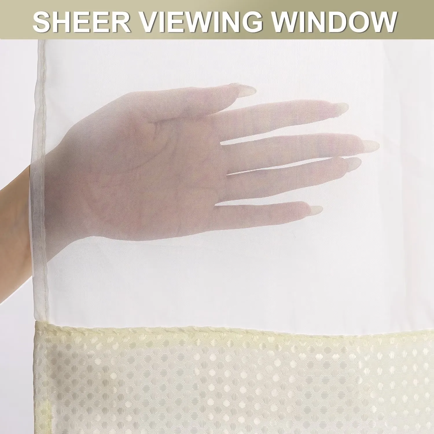 SpaView Hookless Waffle Shower Curtain with Snap-In Liner