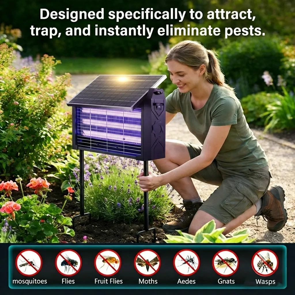 🦟 Solar Bug Zapper Outdoor