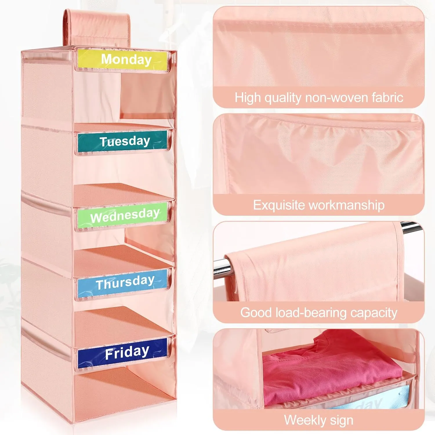 5-Day Hanging Closet Organizer
