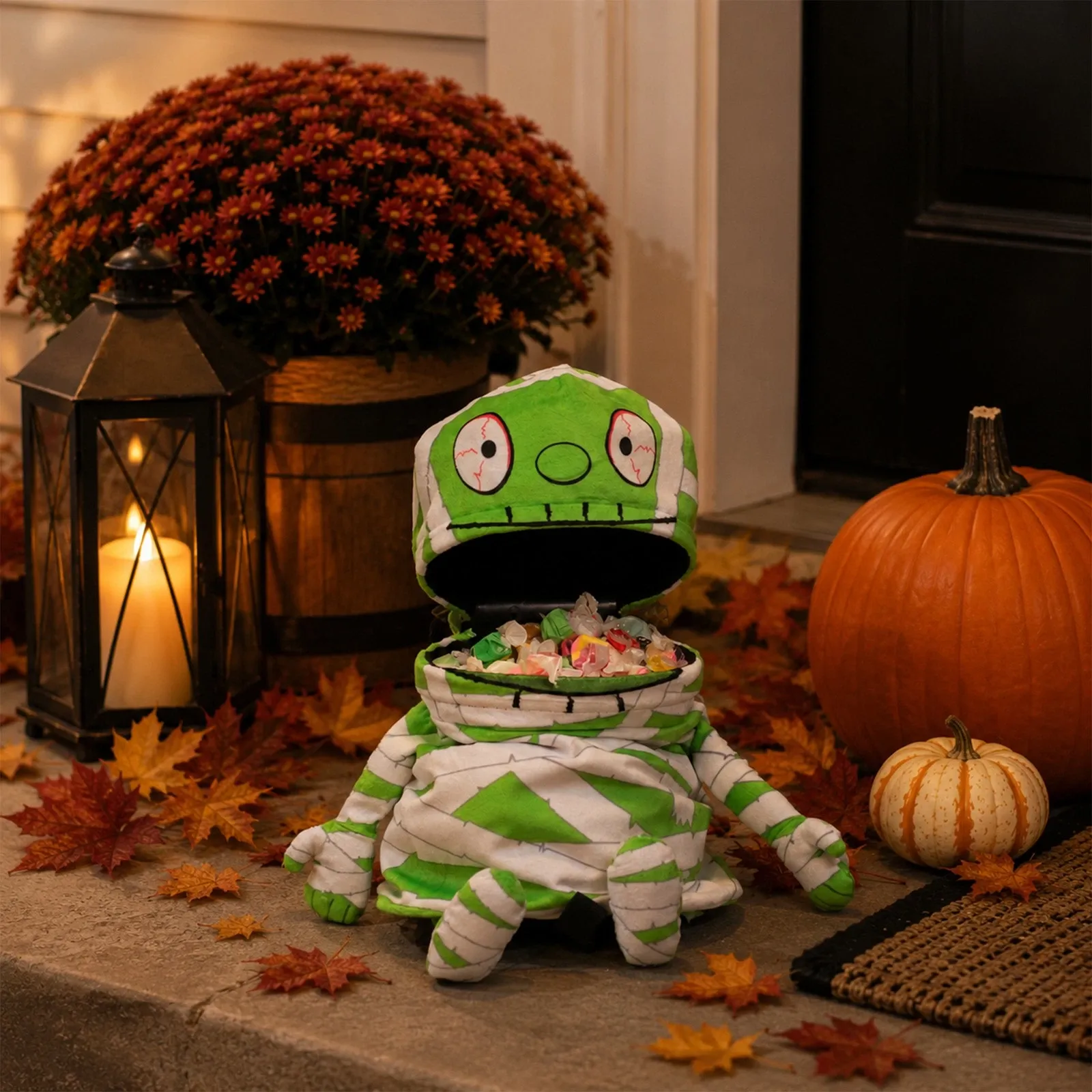 Mummy Mouth Crossbody Trick-or-Treat Bag
