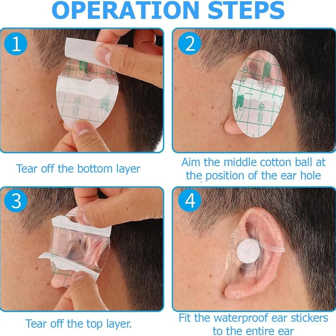 40-Piece Waterproof Ear Covers for Kids & Adults