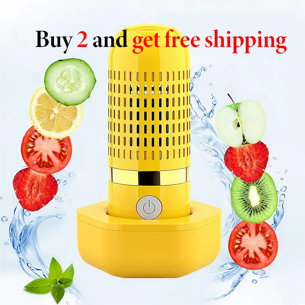 Portable Ultrasonic Fruit & Vegetable Washer – Wireless USB Rechargeable Food Purifier