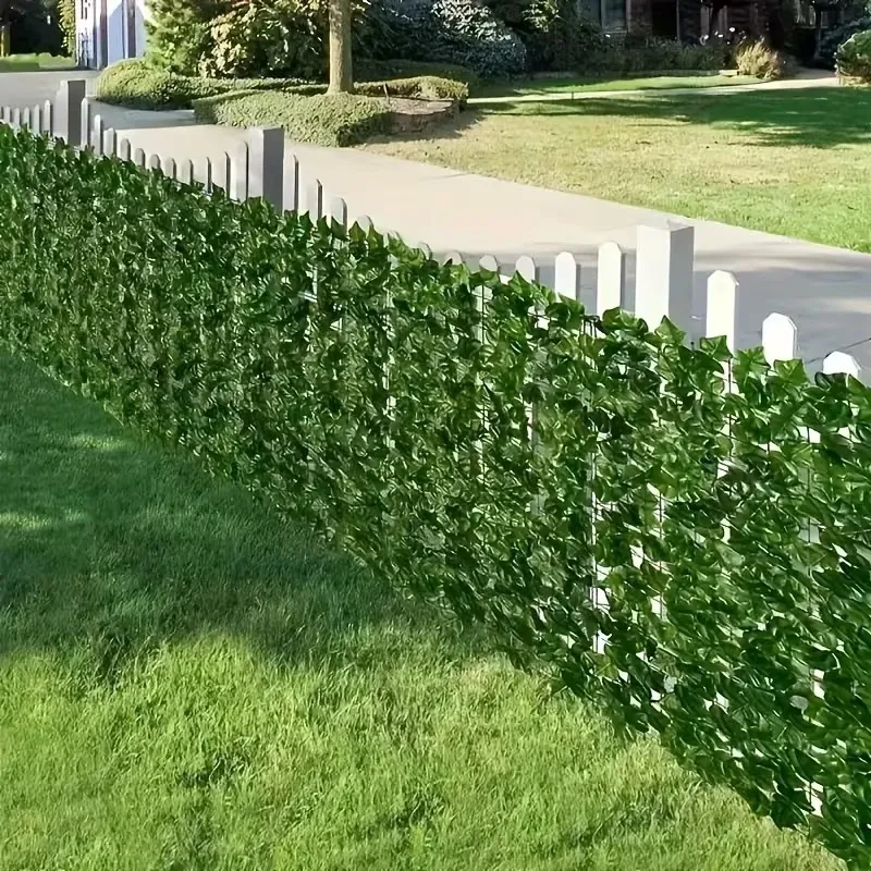 Deep Green Artificial Ivy Privacy Screen Roll