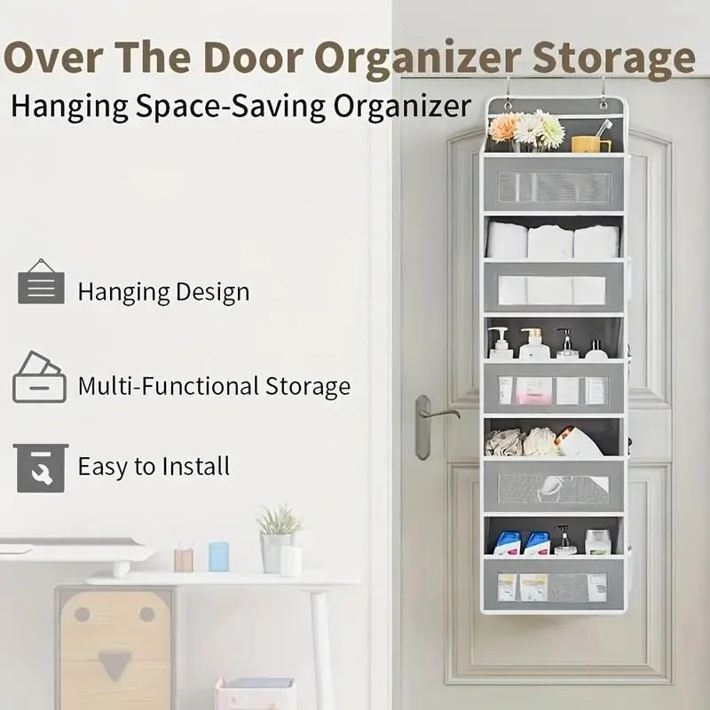 🧸Door Hanging Storage Rack - 5+5 Pockets for Everyday
