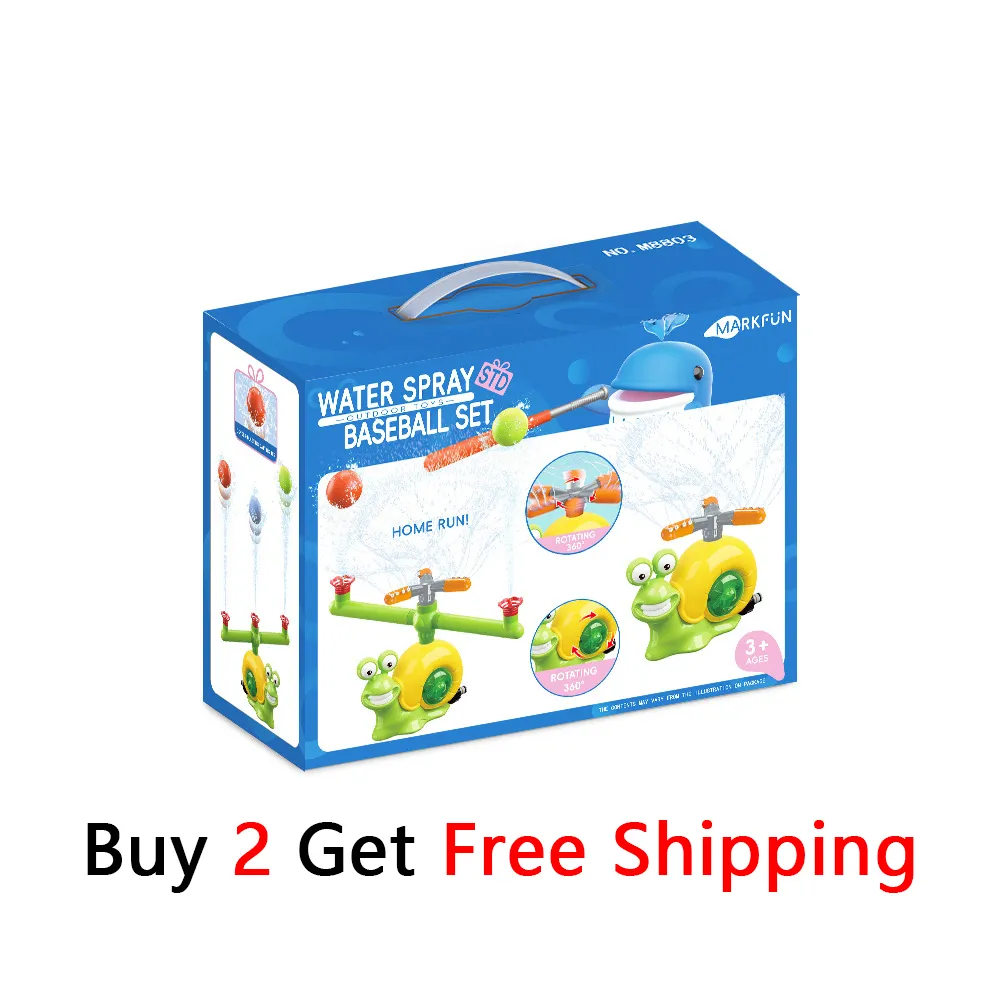 🐌 2-in-1 Snail Sprinkler Baseball Toy for Kids
