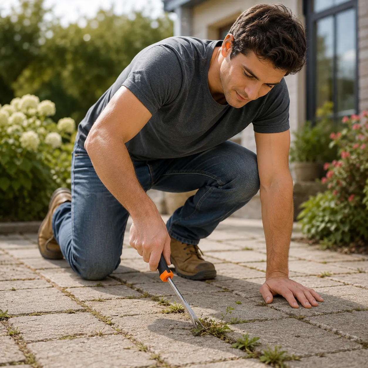 🌿 Patio Crack Weeding Tool