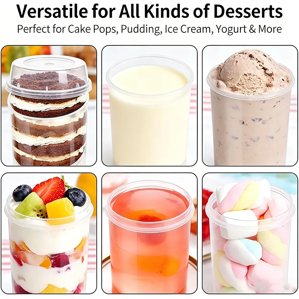 🍰 Push Pop Dessert Containers